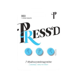Press'D 7-Hydroxymitragynine Tablets – 18mg Blue, 3ct