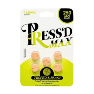 Press'D MAX 7-Hydroxymitragynine Tablets – 250mg, 5ct